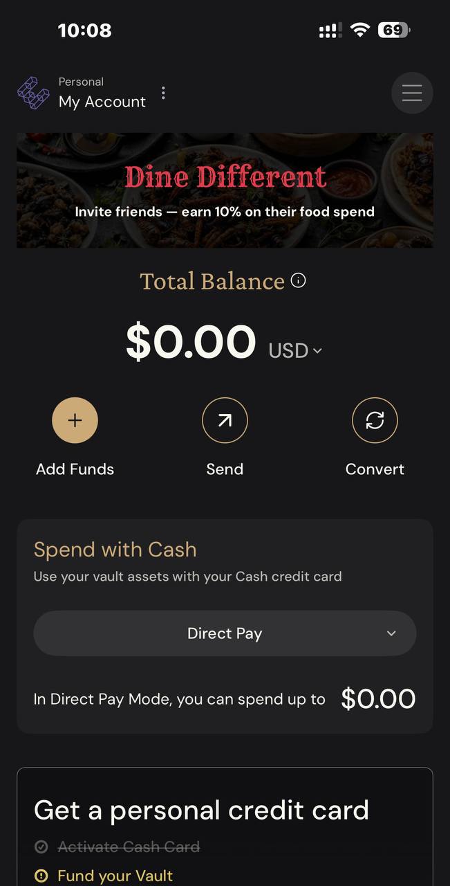 Vault Tab